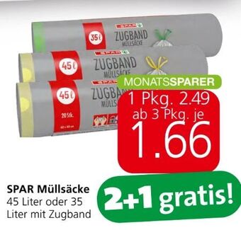 Spar Müllsäcke Angebot