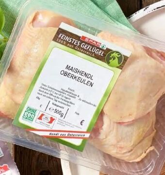 Spar Feinstes geflügel hendl oberkeulen Angebot