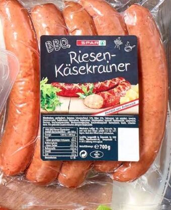 Spar Riesen käsekrainer bbq Angebot