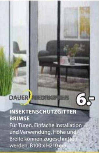 JYSK INSEKTENSCHUTZGITTER BRIMSE B100 x H210 cm Angebot