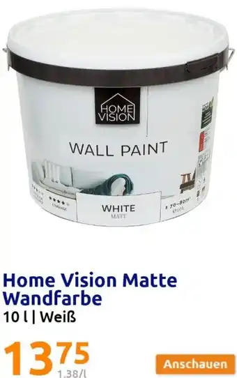 Action Home Vision Matte Wandfarbe 10 L| Weiß Angebot