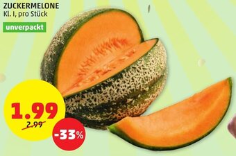 PENNY ZUCKERMELONE Kl. I, pro Stück unverpackt Angebot