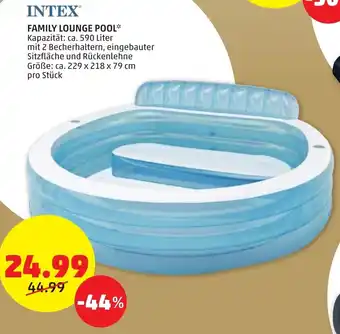 PENNY INTEX® FAMILY LOUNGE POOL* ca. 229 x 218 x 79 cm pro Stück Angebot