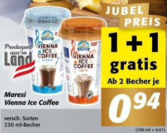 Nah&Frisch Maresi Vienna Ice Coffee versch. Sorten 230 ml-Becher Angebot