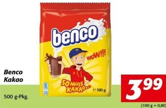 Nah&Frisch Benco Kakao 500 g-Pkg. Angebot