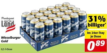 Nah&Frisch Wieselburger Gold 0,5 I-Dose Angebot