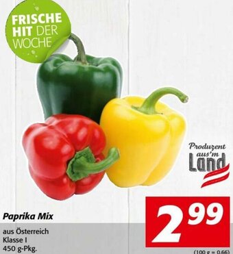 Nah&Frisch Paprika Mix aus Österreich Klasse I 450 g-Pkg. Angebot