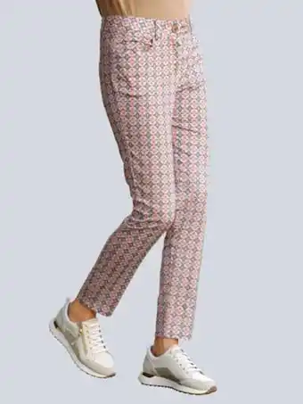 Alba Moda Hose in farbharmonischem allover druck Angebot