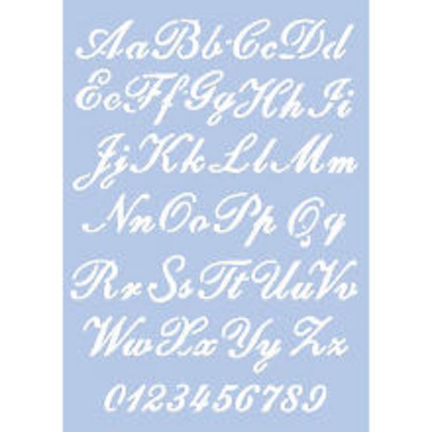 Buttinette Schablone alphabet schreibschrift, 21 x 29,7 cm Angebot