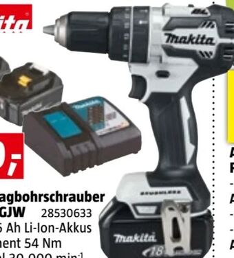 Bauhaus Akku-schlagbohrschrauber dhp484rgjw Angebot