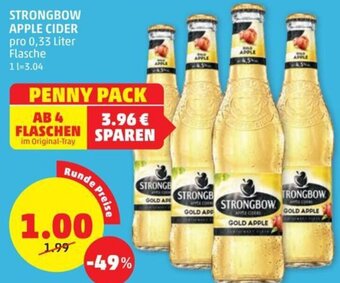 PENNY STRONGBOW APPLE CIDER pro 0,33 Liter Flasche Angebot
