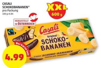 PENNY CASALI SCHOKOBANANEN* pro Packung Angebot