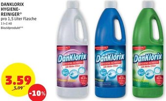 PENNY DANKLORIX HYGIENE- REINIGER* pro 1,5 Liter Flasche Angebot