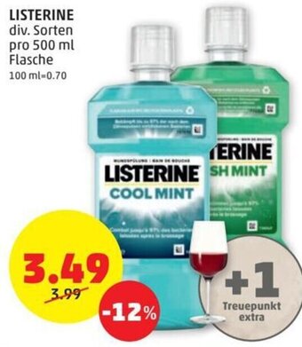 PENNY LISTERINE div. Sorten pro 500 ml Flasche Angebot