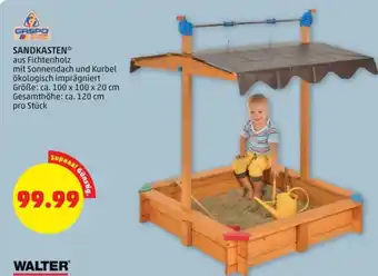 PENNY SANDKASTEN* Größe: ca. 100 x 100 x 20 cm Gesamthöhe: ca. 120 cm pro Stück Angebot