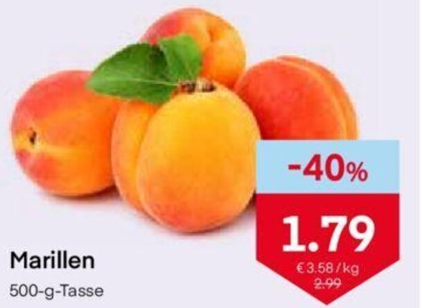 MPreis Marillen 500-g-Tasse Angebot
