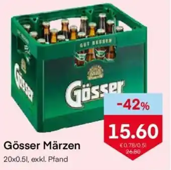 MPreis Gösser Märzen 20x0.51, exkl. Pfand Angebot