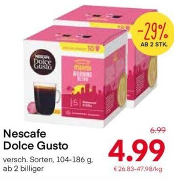 MPreis Nescafe Dolce Gusto versch. Sorten, 104-186 g, Angebot