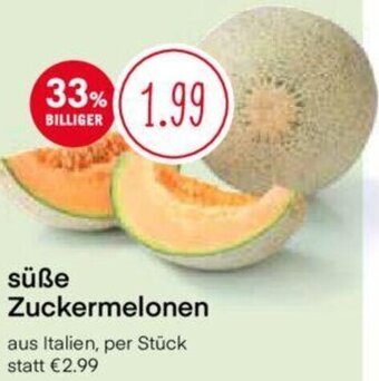 MPreis süße Zuckermelonen aus Italien, per Stück Angebot
