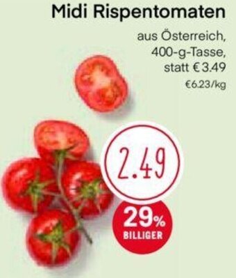 MPreis Midi Rispentomaten aus Österreich, 400-g-Tasse Angebot