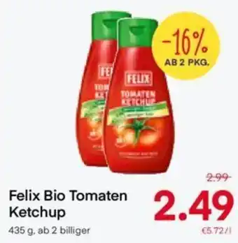 MPreis Felix Bio Tomaten Ketchup 435 g, ab 2 billiger Angebot