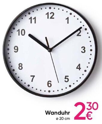 Wanduhr Ø 20 cm