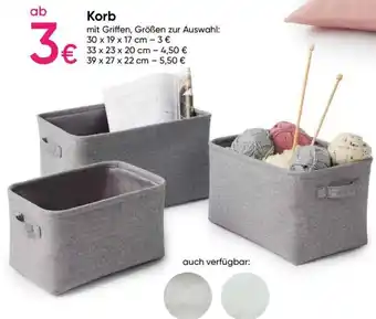 Pepco Korb mit Griffen, Größen zur Auswahl Angebot