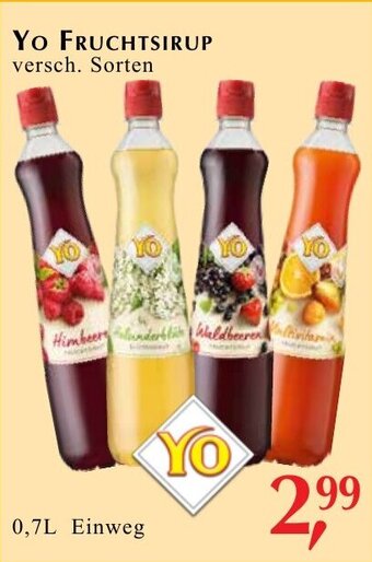YO Fruchtsirup versch. Sorten 0,7L Einweg