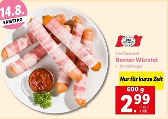 Lidl Berner Würstel 600g Angebot