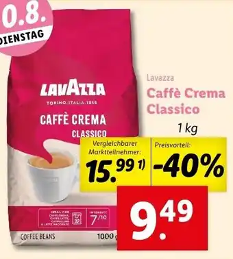 Lidl Caffè Crema Classico 1 kg Angebot
