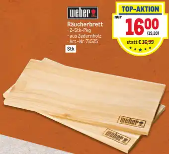 Metro Weber Räucherbrett Angebot