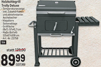 Metro Holzkohlegrill Trolly Deluxe Angebot