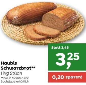 ADEG Haubis Schwarzbrot** 1 kg Stück Angebot
