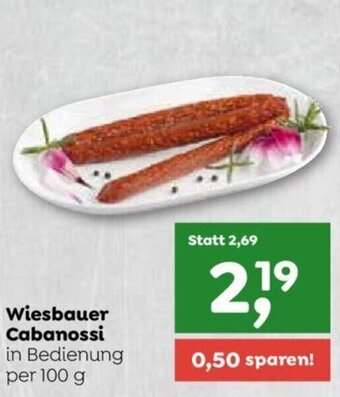 ADEG Wiesbauer Cabanossi in Bedienung per 100 g Angebot