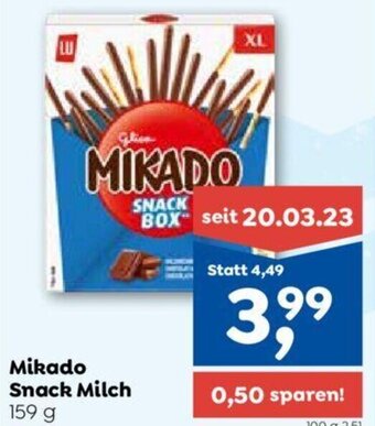 ADEG Mikado Snack Milch 159 g Angebot