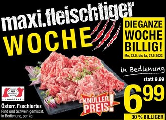 Maximarkt Österr. Faschiertes Rind und Schwein gemischt, in Bedienung, per kg Angebot