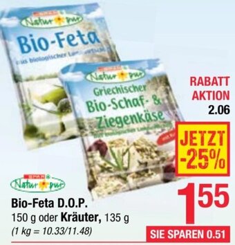 Maximarkt Bio-Feta D.O.P. 150 g oder Kräuter, 135 g Angebot