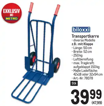 Metro Biloxxi Transportkarre Angebot