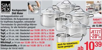 Maximarkt SIM PEX Kochgeschirr Didi Maier Angebot