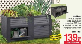 Maximarkt Hochbeet 150 x 75 x 78 cm, Angebot
