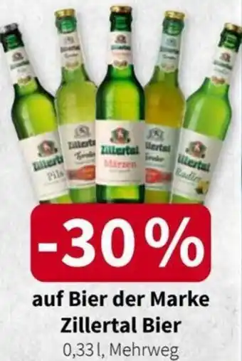 Der Grissemann auf Bier der Marke Zillertal Bier 0,33l, Mehrweg Angebot