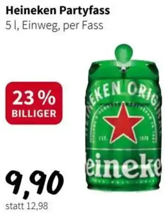 Der Grissemann Heineken Partyfass 51, Einweg, per Fass Angebot