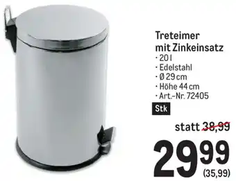 Metro Treteimer Mit Zinkeinsatz Angebot