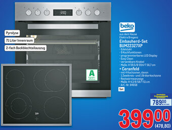 Metro Beko Einbauherd Set BUM22327XP Angebot