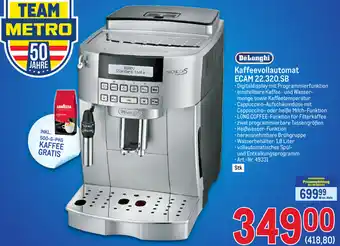 Metro Delonghi Kaffeevollautomat ECAM 22.320.SB Angebot