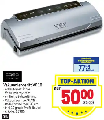 Metro Coso Germany Vakuumiergerät VC10 Angebot