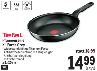 Metro Tefal Pfannenserie XL Force Grey Angebot