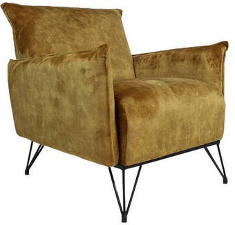 XXXLutz Sessel in samt dunkelgelb Angebot