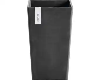 Hornbach Pflanztopf ecopots rotterdam 30x30x50 cm dunkelgrau Angebot
