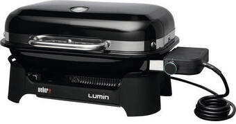 Hornbach Elektrogrill weber lumin compact 2200 w black inkl. deckelthermometer, fettauffangschale, grillrost, stromkabel Angebot